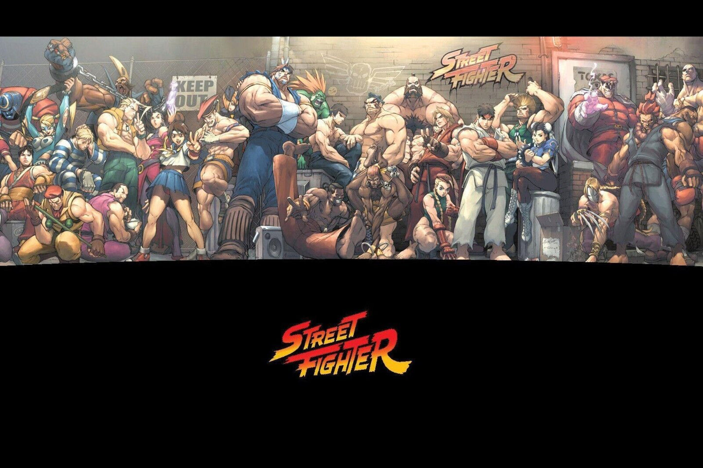 Street Fighter Fighting Video Game Poster Gamer Wall Art - xonomax
