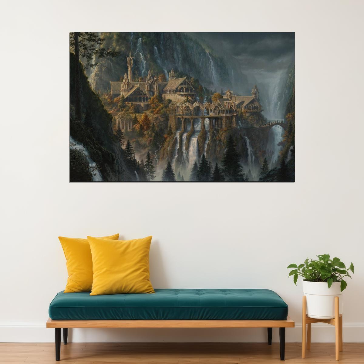 The Lord Of The Rings Movie Poster Iconic Fantasy Epic Art Print - xonomax