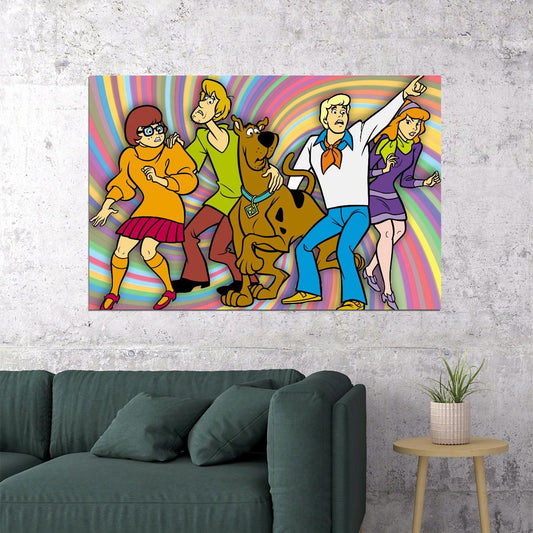 Scooby-doo Poster Classic Tv Cartoon Fun Wall Art Kids Print - xonomax