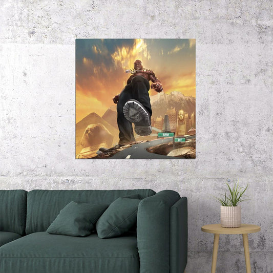 Burna Boy Poster Afrobeats Music Wall Art Nigerian Singer Music Print - xonomax