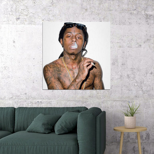 Lil Wayne Lil Weezy Album Cover Art Rap Music Poster - xonomax