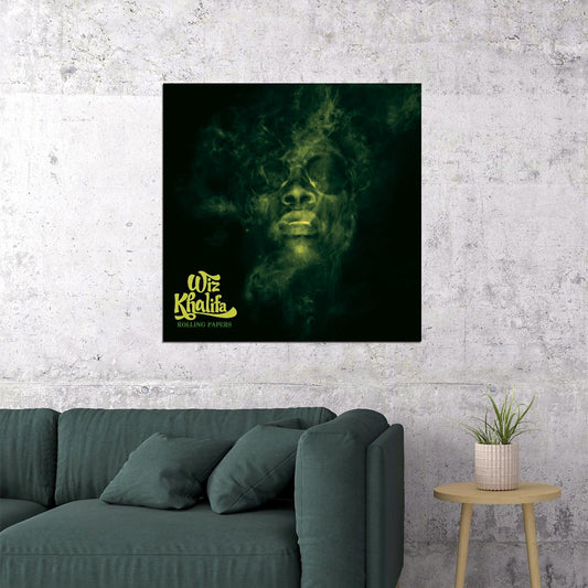 Wiz Khalifa Rolling Papers Album Cover Art Rapper Music Poster - xonomax