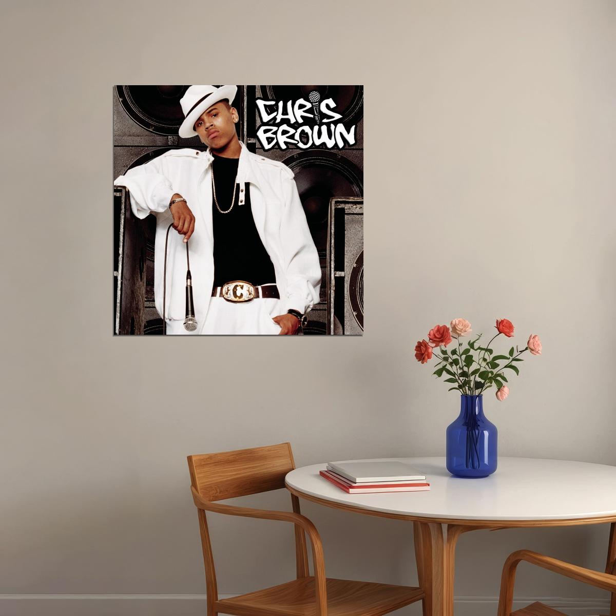 Chris Brown Poster R&b Music Wall Art Singer-songwriter Print - xonomax