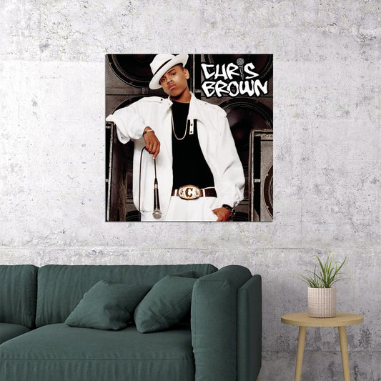 Chris Brown Poster R&b Music Wall Art Singer-songwriter Print - xonomax