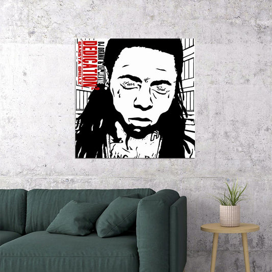 Lil Wayne Dedication Album Cover Art Rap Music Poster - xonomax