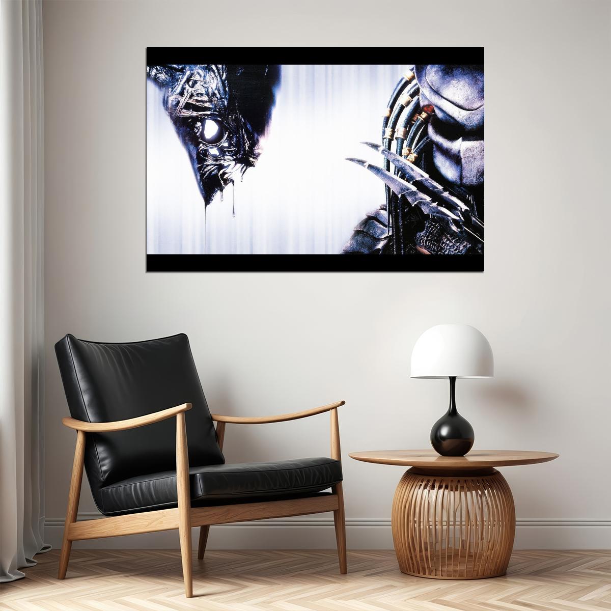 Alien Vs. Predator Xenomorph Movie Poster Sci-fi Action Film Wall Art Print - xonomax
