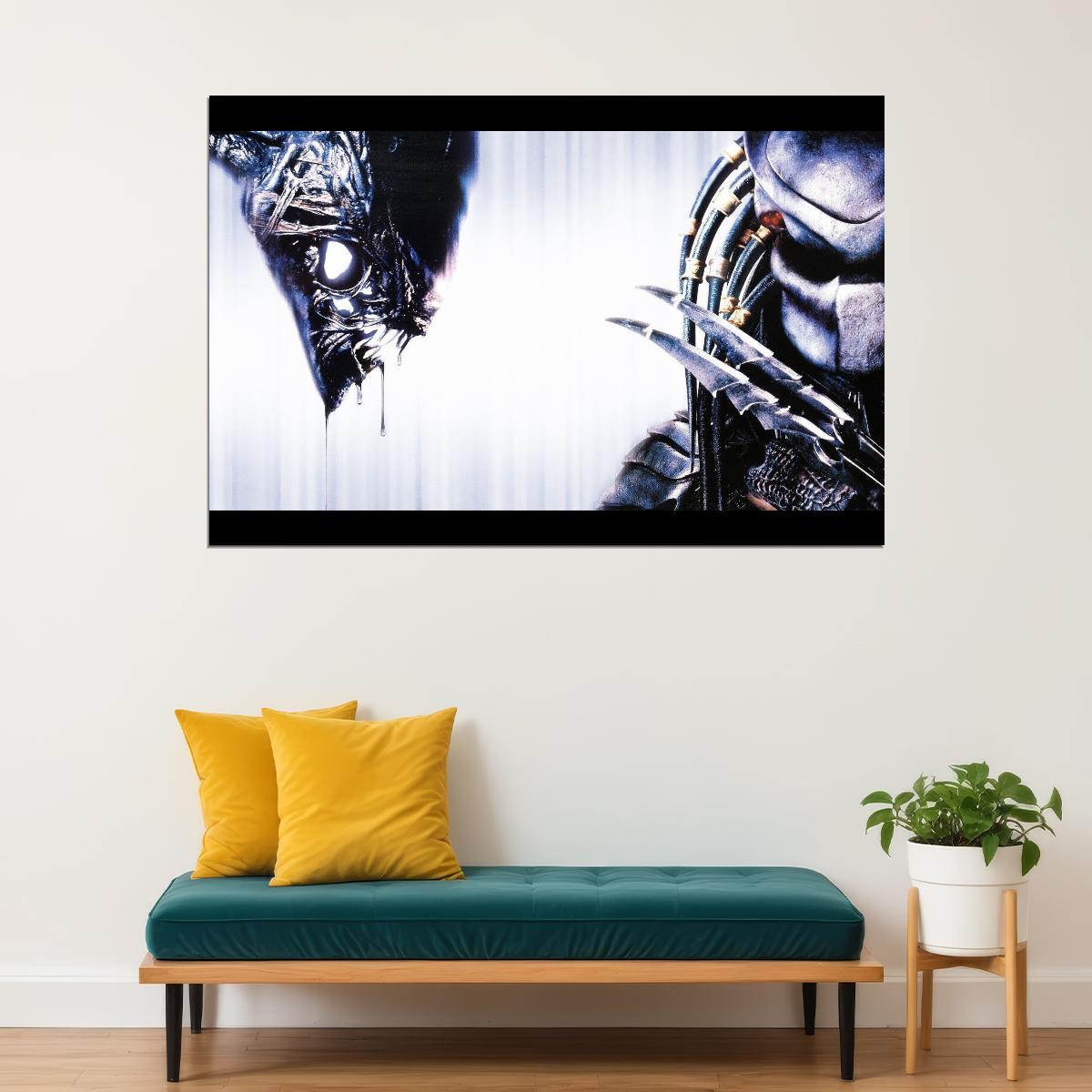 Alien Vs. Predator Xenomorph Movie Poster Sci-fi Action Film Wall Art Print - xonomax
