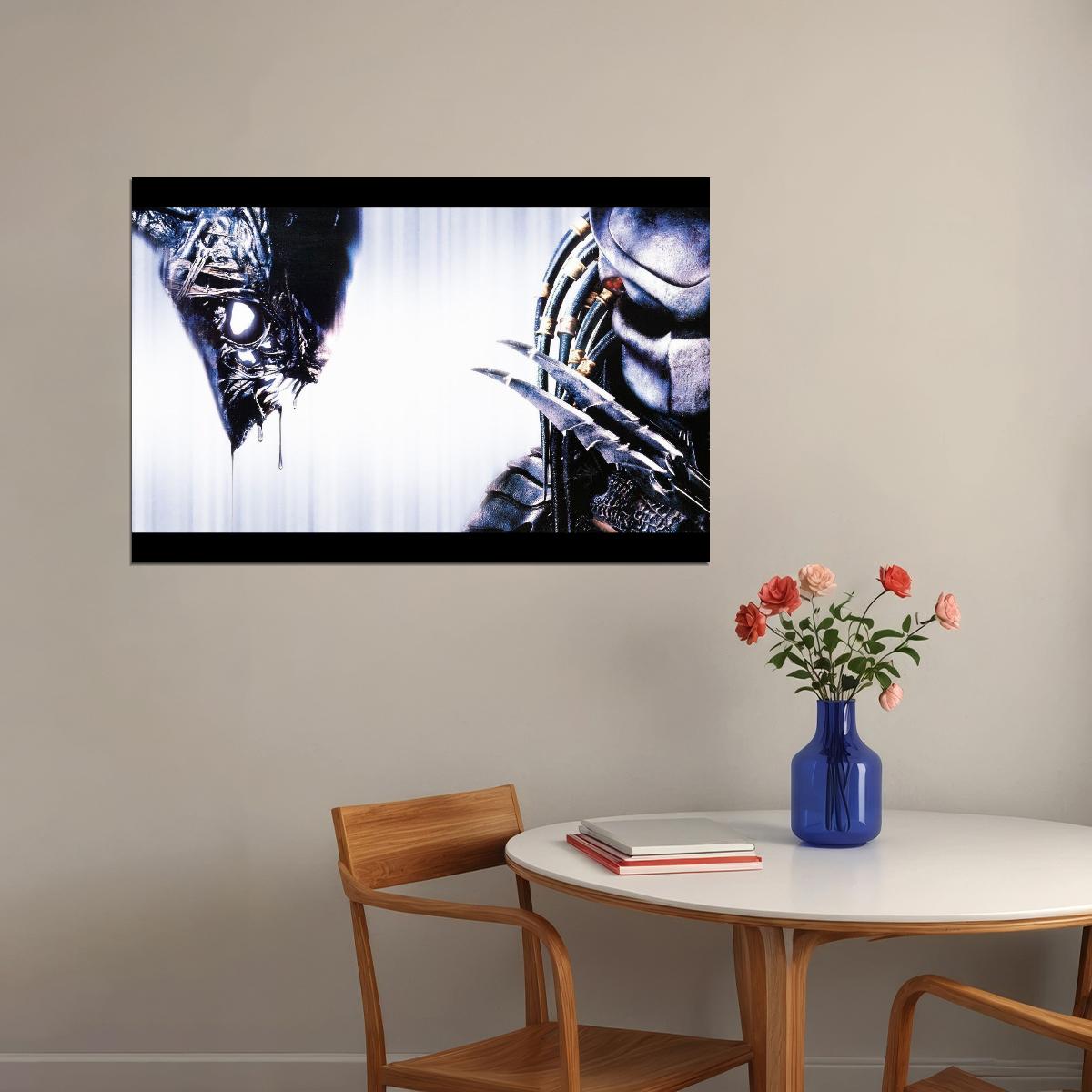 Alien Vs. Predator Xenomorph Movie Poster Sci-fi Action Film Wall Art Print - xonomax