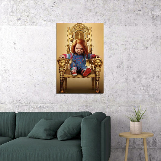 Chucky Movie Poster Horror Film Wall Art Cult Classic Print - xonomax