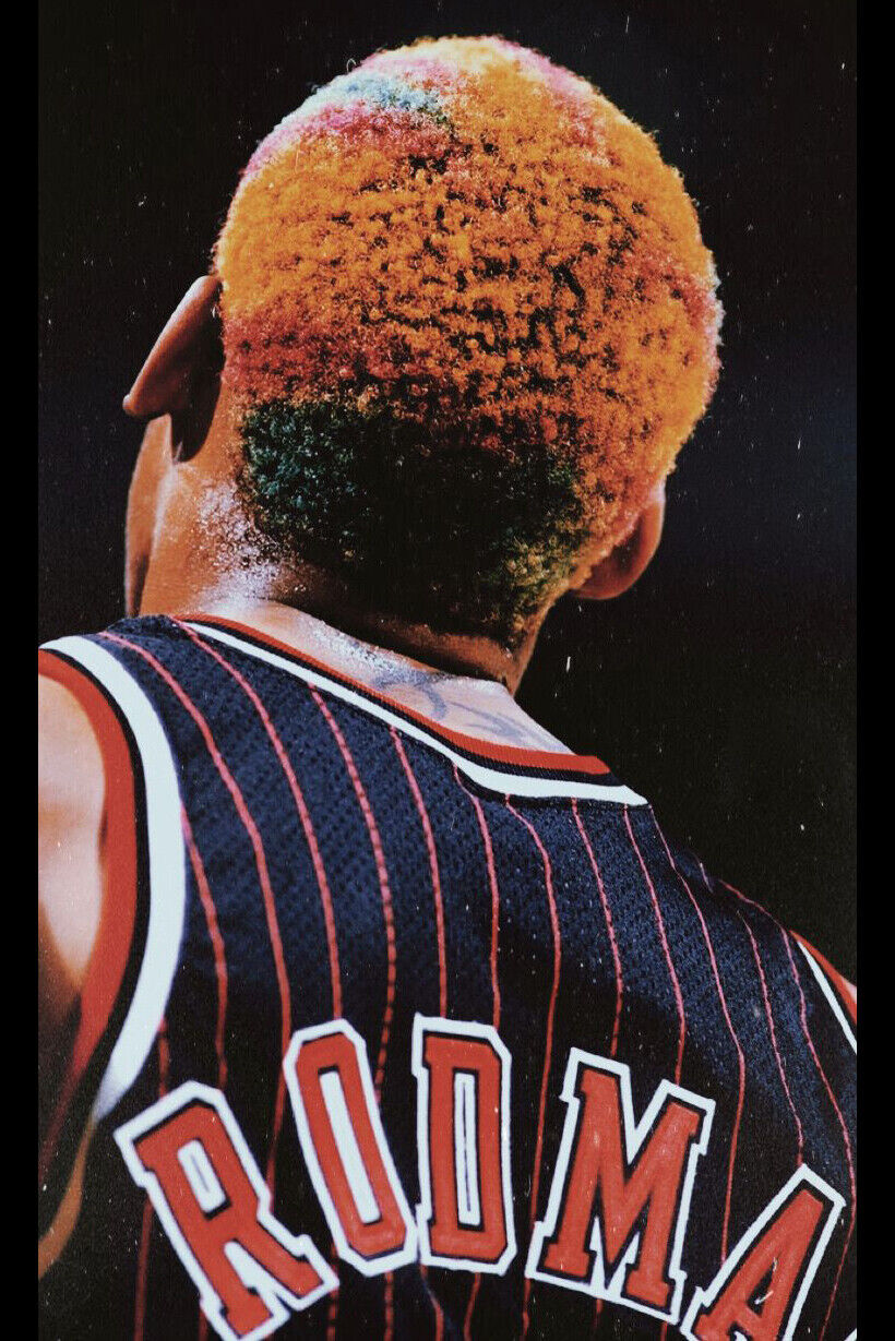 Dennis Rodman Basketball Poster Nba Legend Wall Art Chicago Bulls Sports Print - xonomax