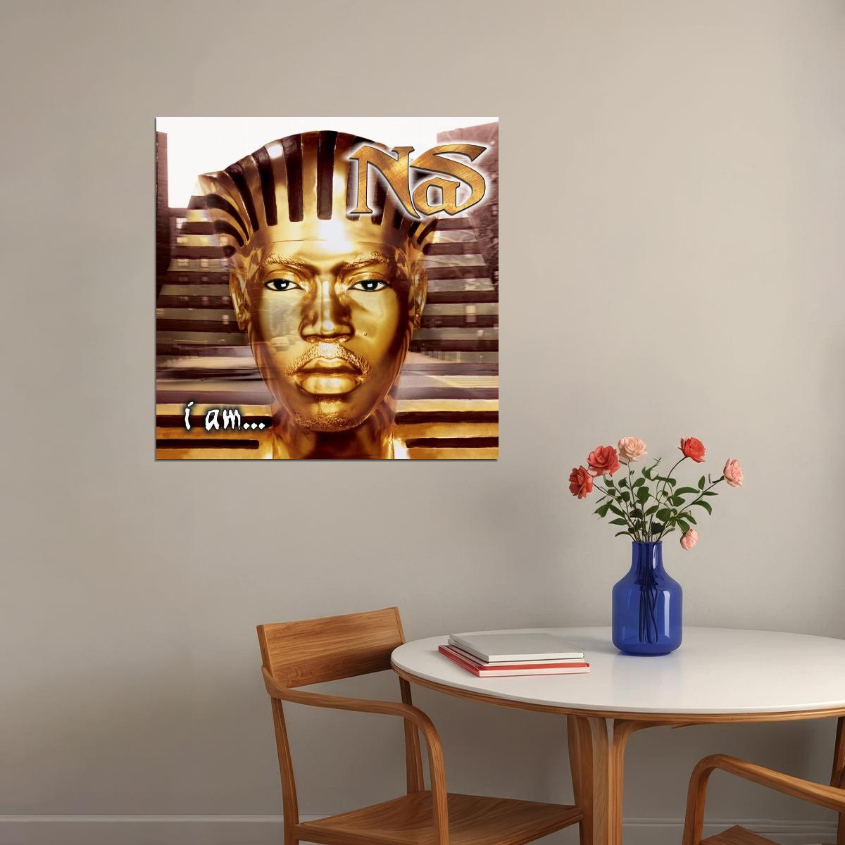 Nas I Am... Album Cover Art Music Poster Rap Hip-hop Artist Wall Print - xonomax
