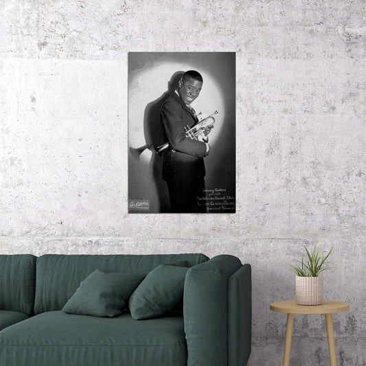 Louis Armstrong Music Poster Jazz Legend Wall Print - xonomax
