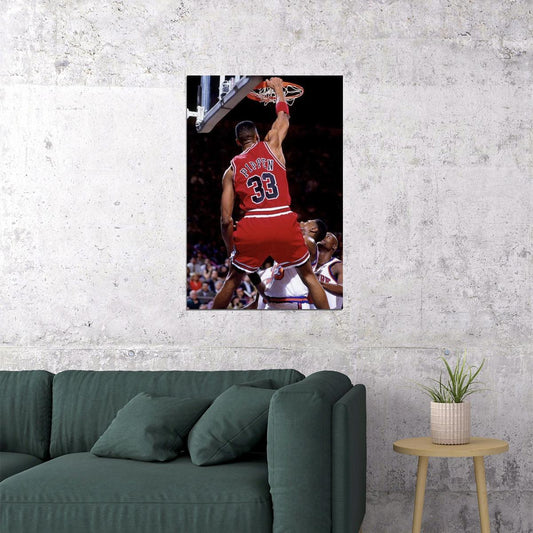 Scottie Pippen Nba Poster Famous Basketball Star Motivational Sports Print - xonomax
