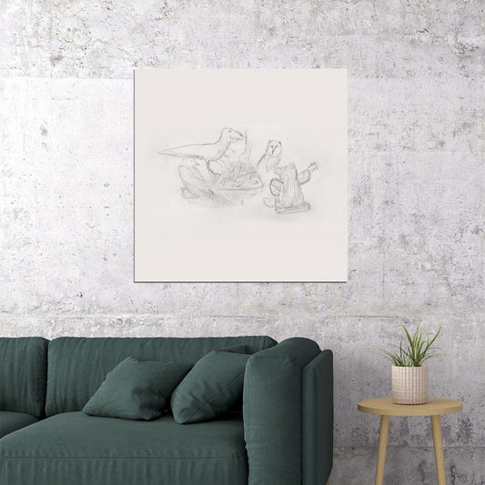 Big Thief Dragon New Warm Mountain Album Cover Art Indie Folk Music Poster Band Music Print - xonomax