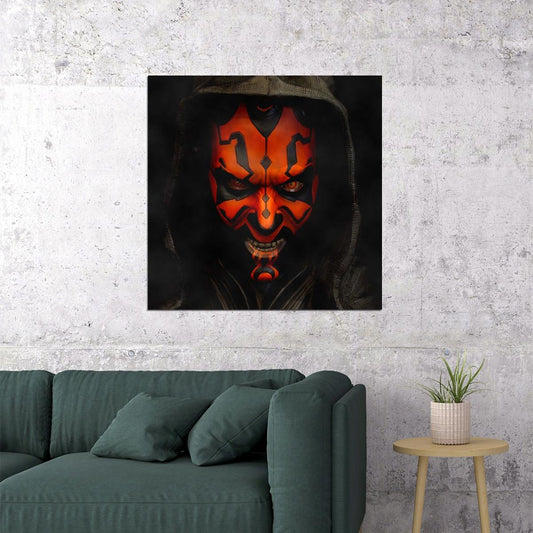 Star Wars Darth Maul Sci-fi Movie Poster - xonomax