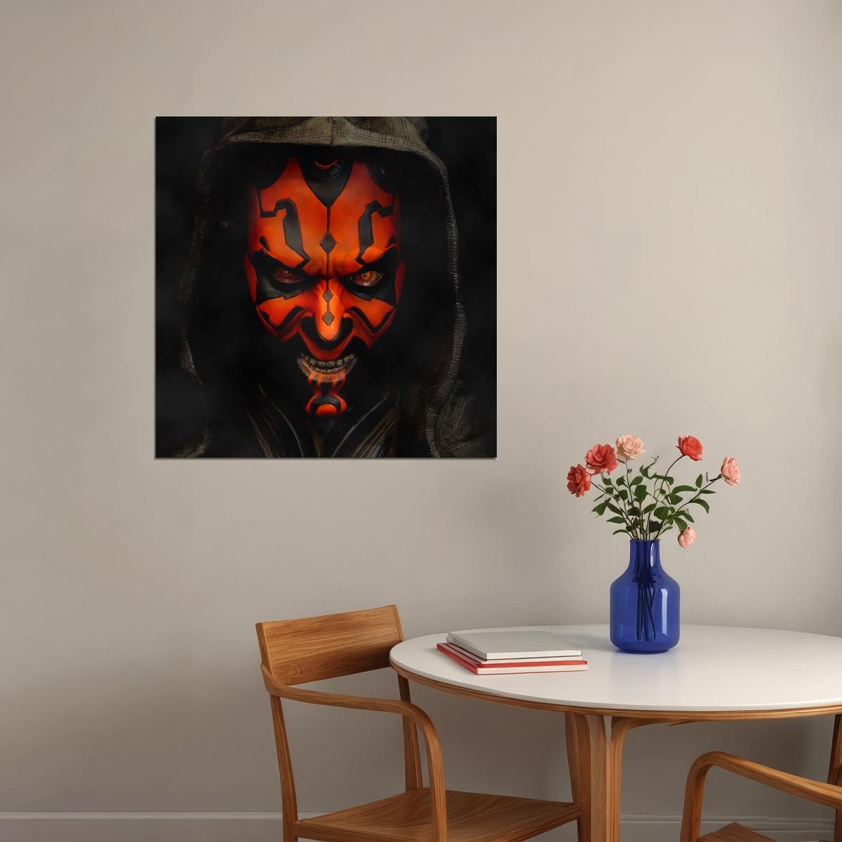 Star Wars Darth Maul Sci-fi Movie Poster - xonomax