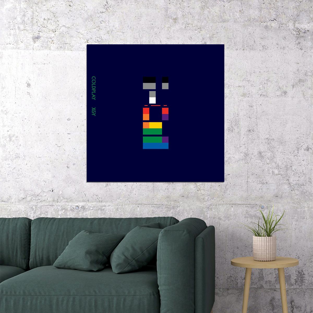 Coldplay Album Cover Art Alternative Rock Music Poster Band Music Print - xonomax