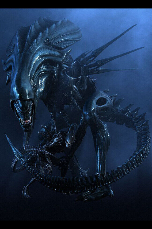 Queen Alien Xenomorph Movie Poster Iconic Sci-fi Creature Wall Art - xonomax
