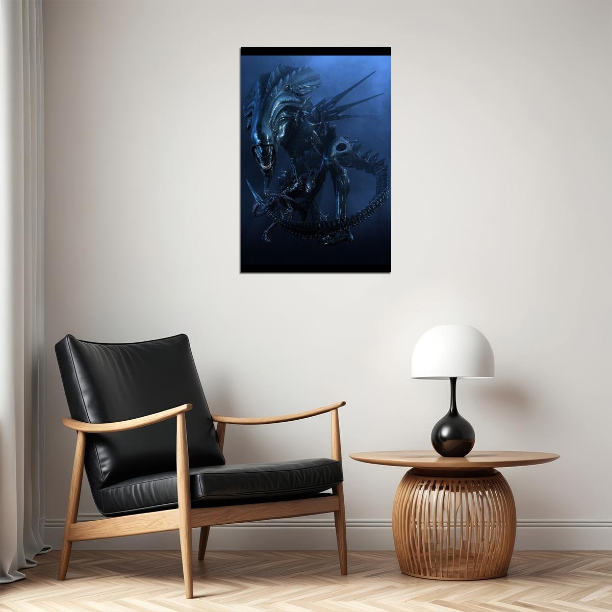 Queen Alien Xenomorph Movie Poster Iconic Sci-fi Creature Wall Art - xonomax
