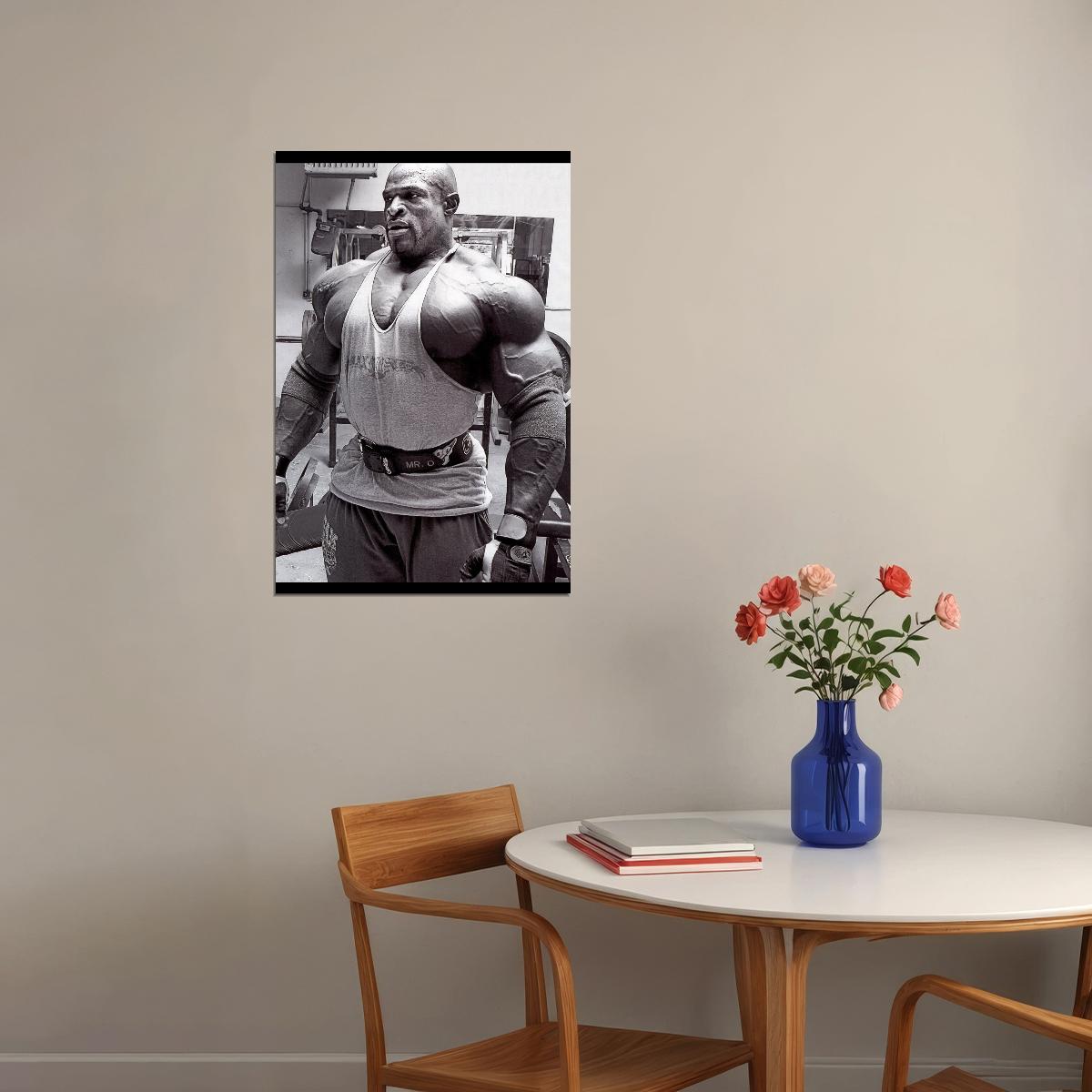 Ronnie Coleman Bodybuilding Poster Legendary Athlete Motivational Sports Print - xonomax