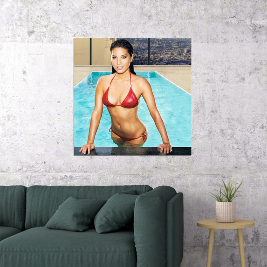 Sexy Model Olivia Munn Beautiful Girl Poster Stunning Bikini Wall Print - xonomax