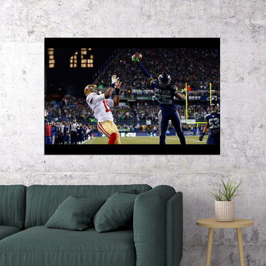 Seattle Seahawks Richard Sherman Nfl Poster Famous Cornerback Motivational Sports Print - xonomax