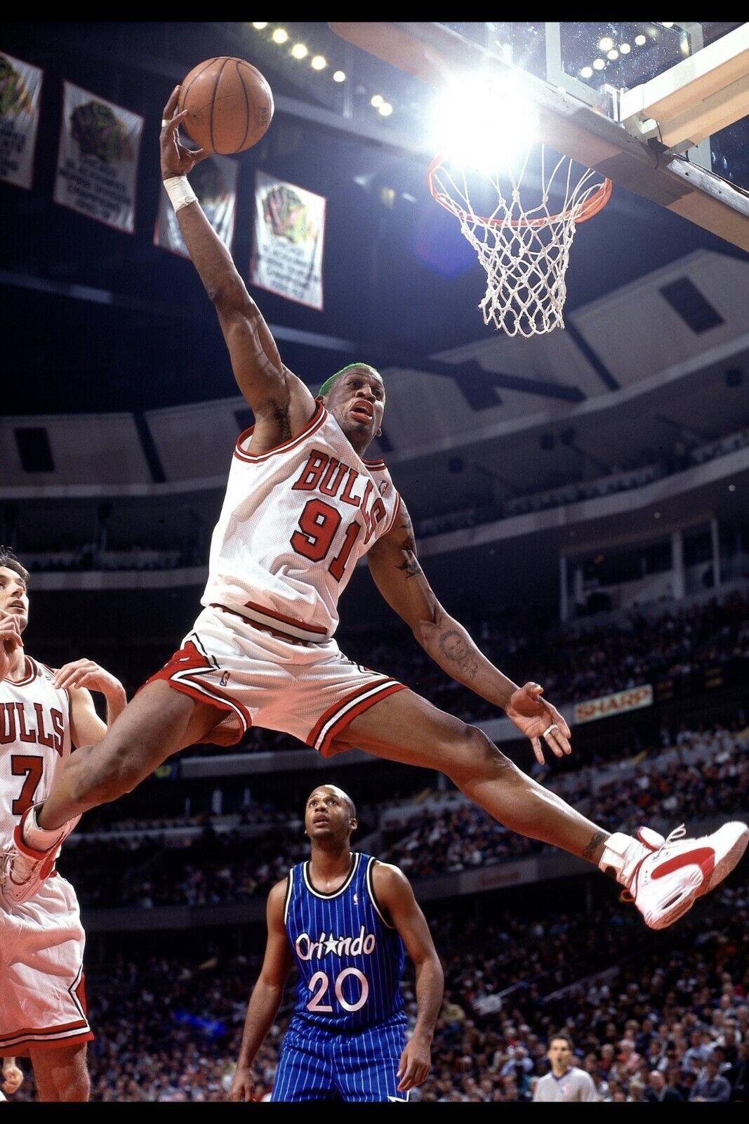 Dennis Rodman Basketball Poster Nba Legend Wall Art Chicago Bulls Sports Print - xonomax