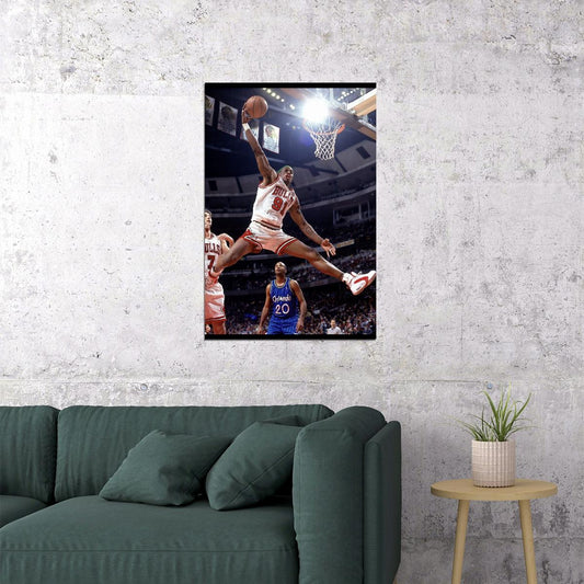 Dennis Rodman Basketball Poster Nba Legend Wall Art Chicago Bulls Sports Print - xonomax