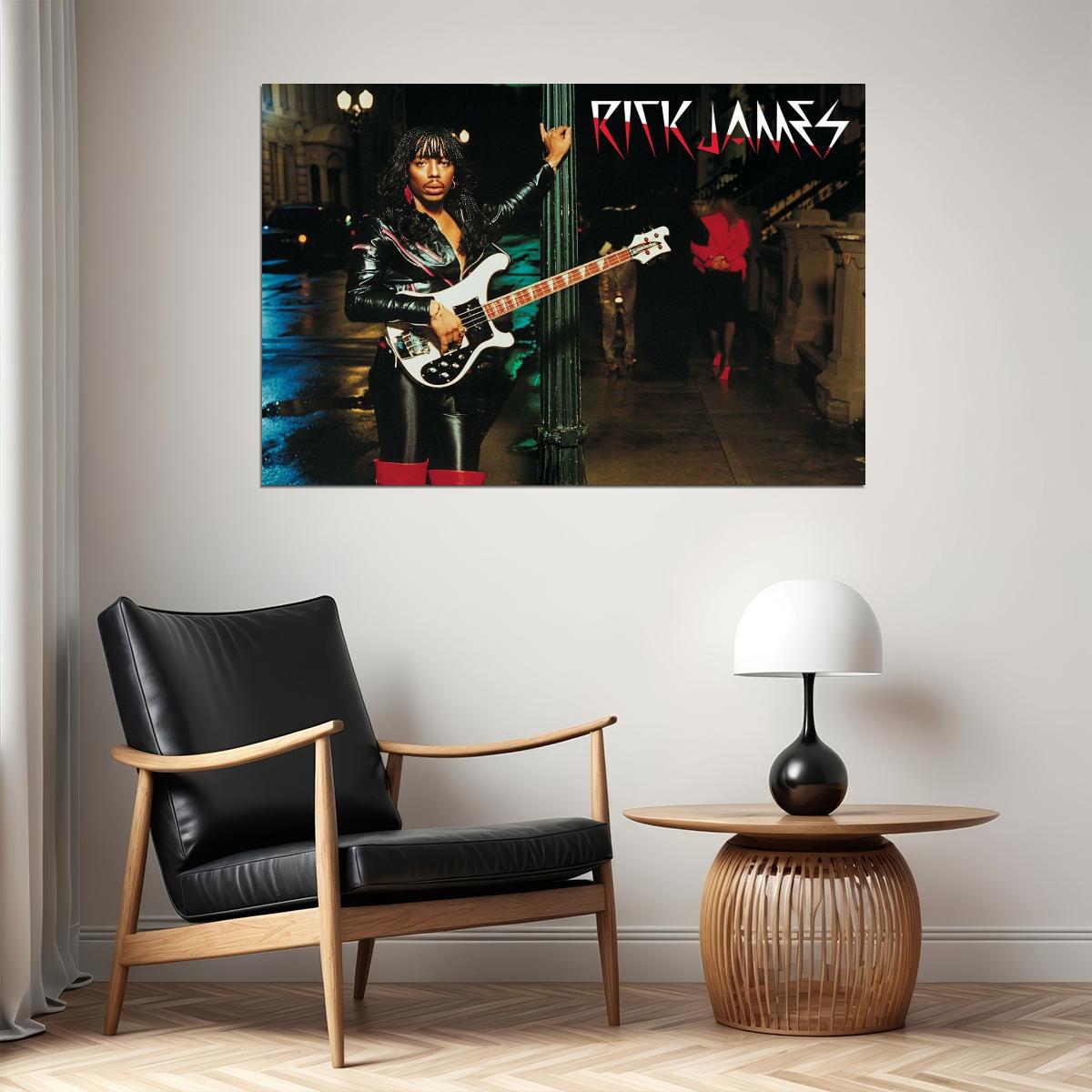 Rick James Music Poster Famous Singer 1980s Wall Print - xonomax