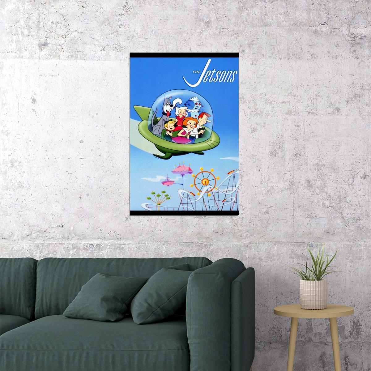 The Jetsons Tv Show Kids Print Iconic Animated Sci-fi Art Print