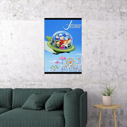 The Jetsons Tv Show Kids Print Iconic Animated Sci-fi Art Print - xonomax