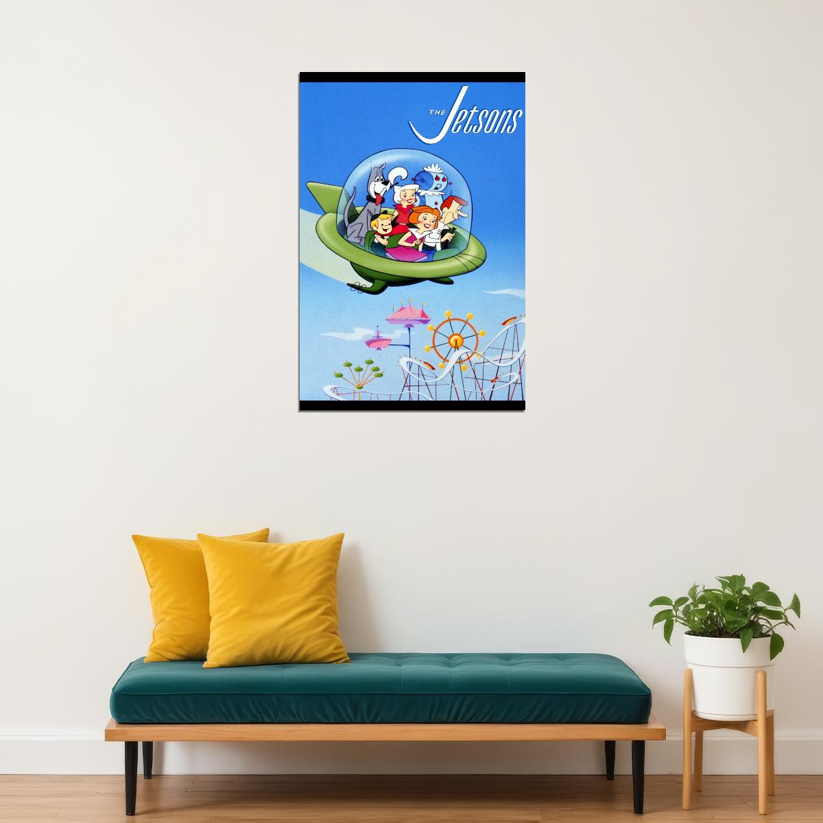 The Jetsons Tv Show Kids Print Iconic Animated Sci-fi Art Print