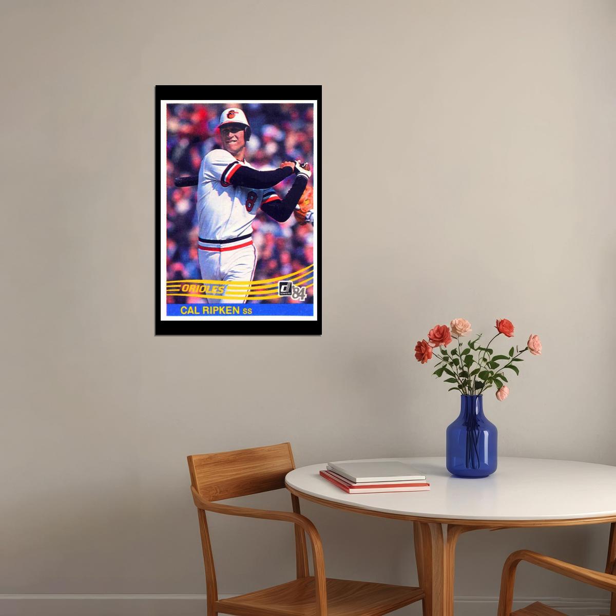Cal Ripken Jr. Baseball Poster Mlb Legend Wall Art Baltimore Orioles Sports Print - xonomax