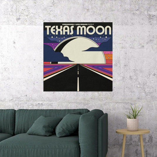 Khruangbin & Leon Bridges Music Poster Collaboration Wall Print - xonomax
