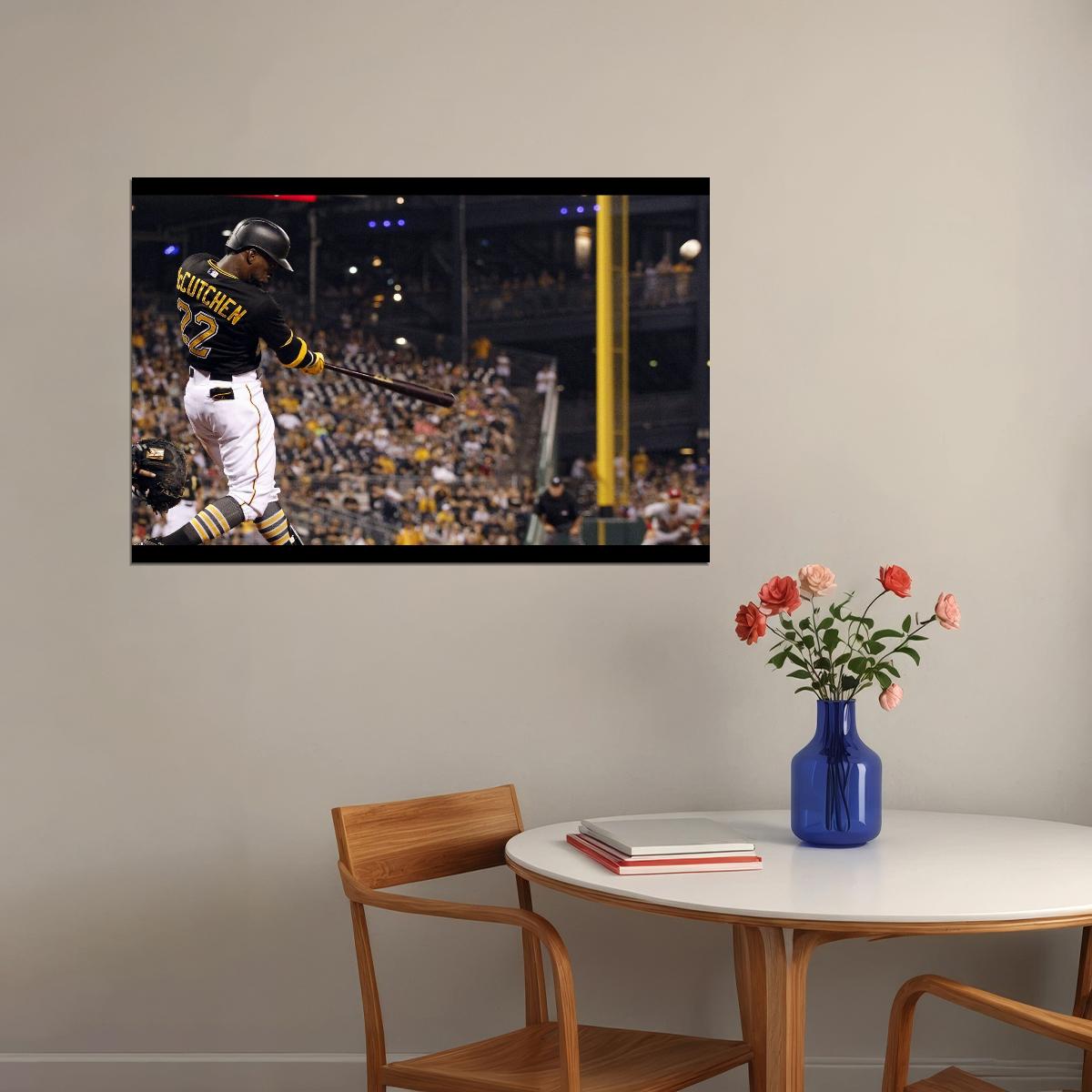 Andrew Mccutchen Baseball Poster Mlb Player Wall Art Pittsburgh Pirates Sports Print - xonomax