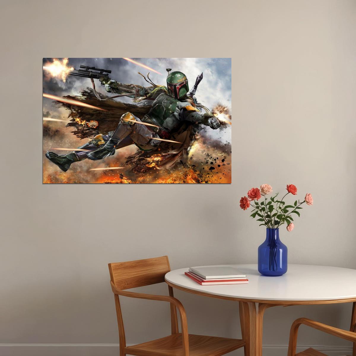 Star Wars Boba Fett Sci-fi Movie Poster - xonomax