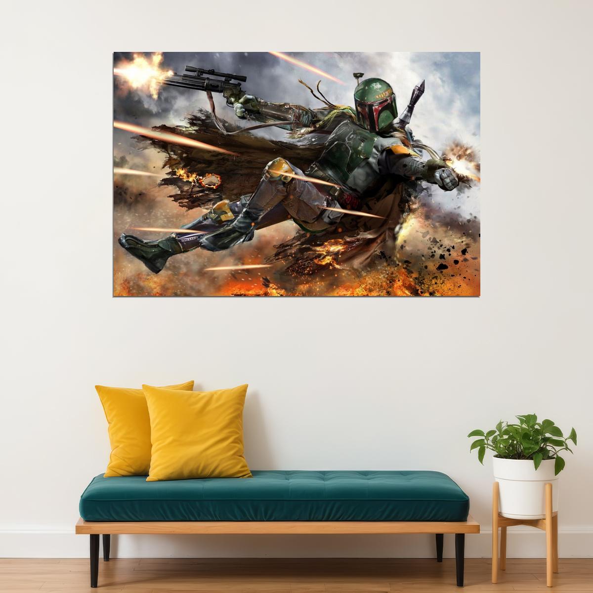 Star Wars Boba Fett Sci-fi Movie Poster - xonomax