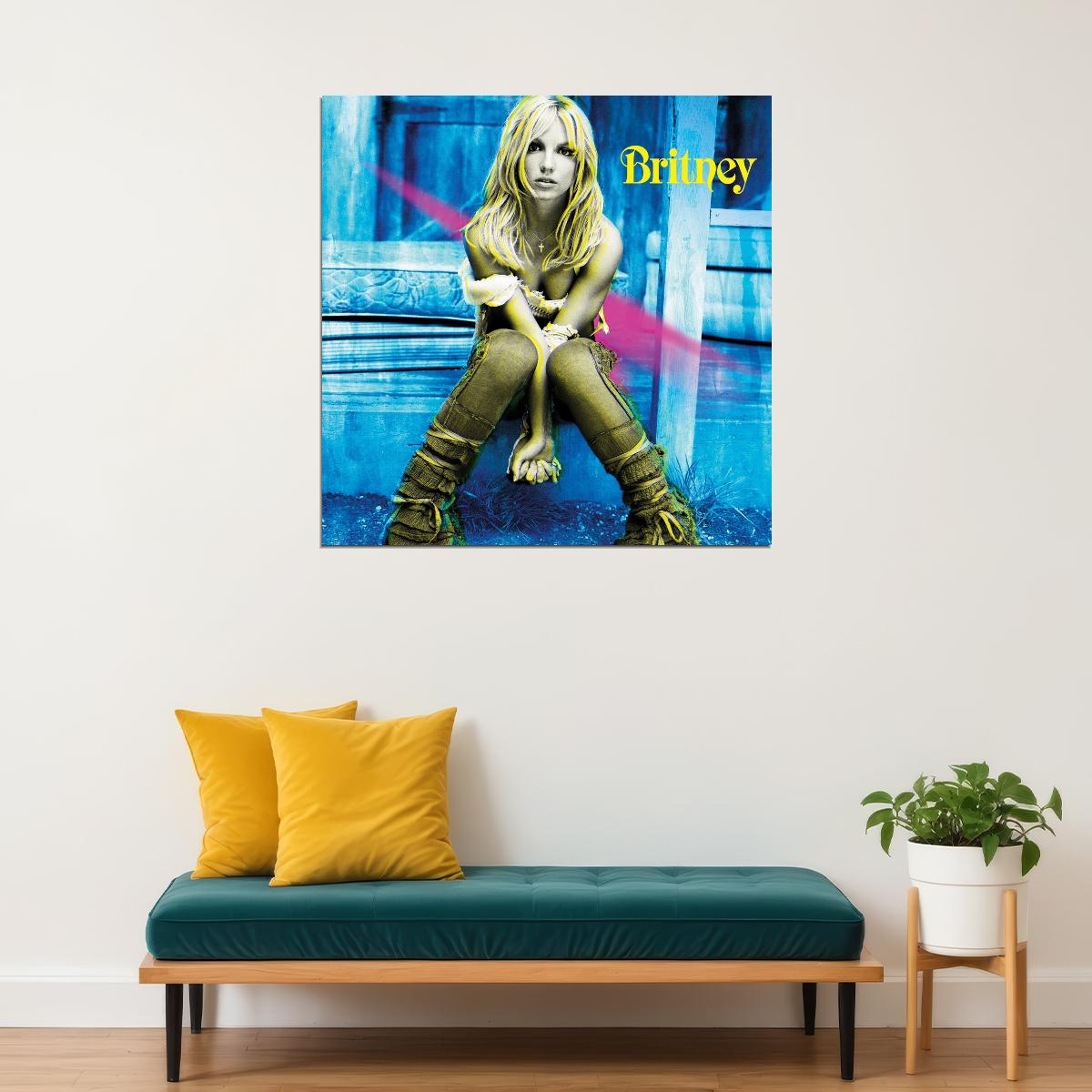 Britney Spears Album Cover Art Pop 90s 00s Music Poster Celebrity Music Print - xonomax