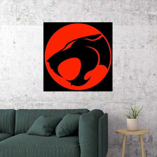 Thundercats Logo Poster Iconic 80s Cartoon Art Retro Vintage Pop Culture Print - xonomax