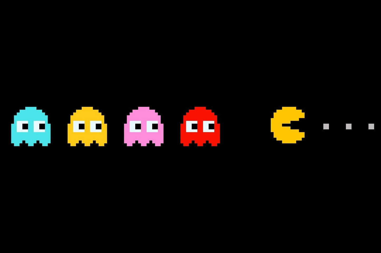 Pac-man Video Game Poster Retro Gamer Art Wall Print - xonomax