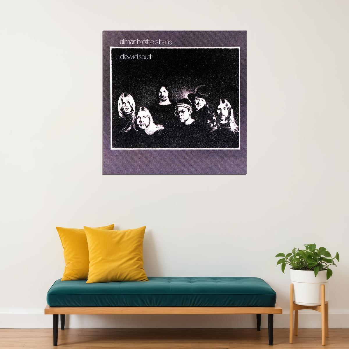 The Allman Brothers Band Idlewild South Album Cover Art Music Poster Iconic Rock Group Print - xonomax