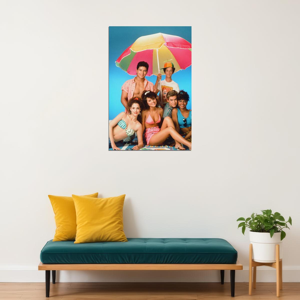 Saved By The Bell Retro 1990s Movie Poster Classic Tv Nostalgia Wall Art - xonomax