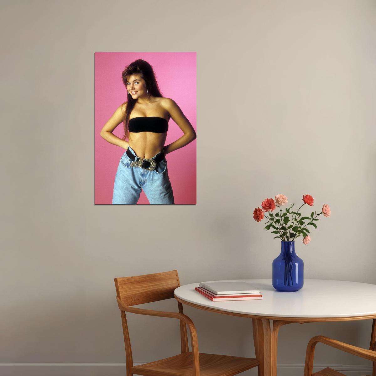 Saved By The Bell's Kelly Kapowski Retro 1990s Movie Poster Classic Tv Nostalgia Wall Art - xonomax
