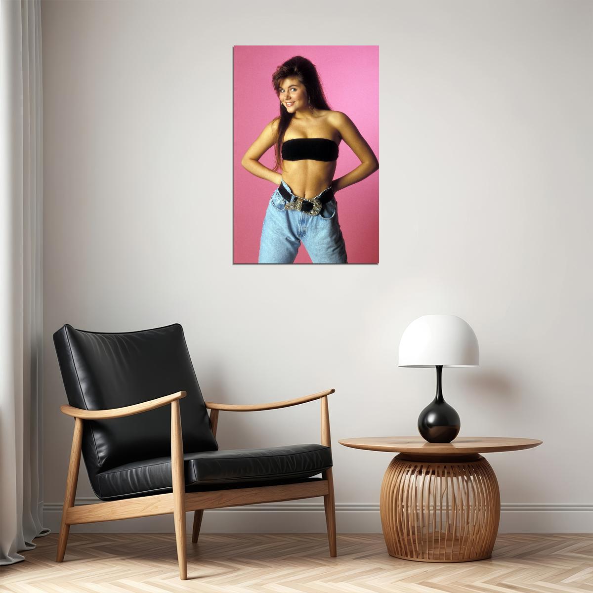 Saved By The Bell's Kelly Kapowski Retro 1990s Movie Poster Classic Tv Nostalgia Wall Art - xonomax