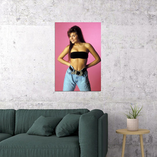 Saved By The Bell's Kelly Kapowski Retro 1990s Movie Poster Classic Tv Nostalgia Wall Art - xonomax