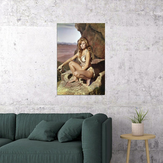 Raquel Welch Hollywood Vintage Poster Famous Actress 1960s Wall Art - xonomax