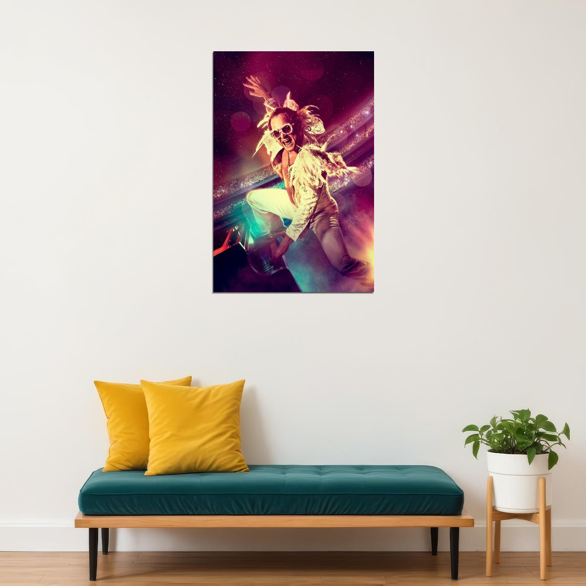 Elton John Poster Music Legend Wall Art Singer-songwriter Print - xonomax