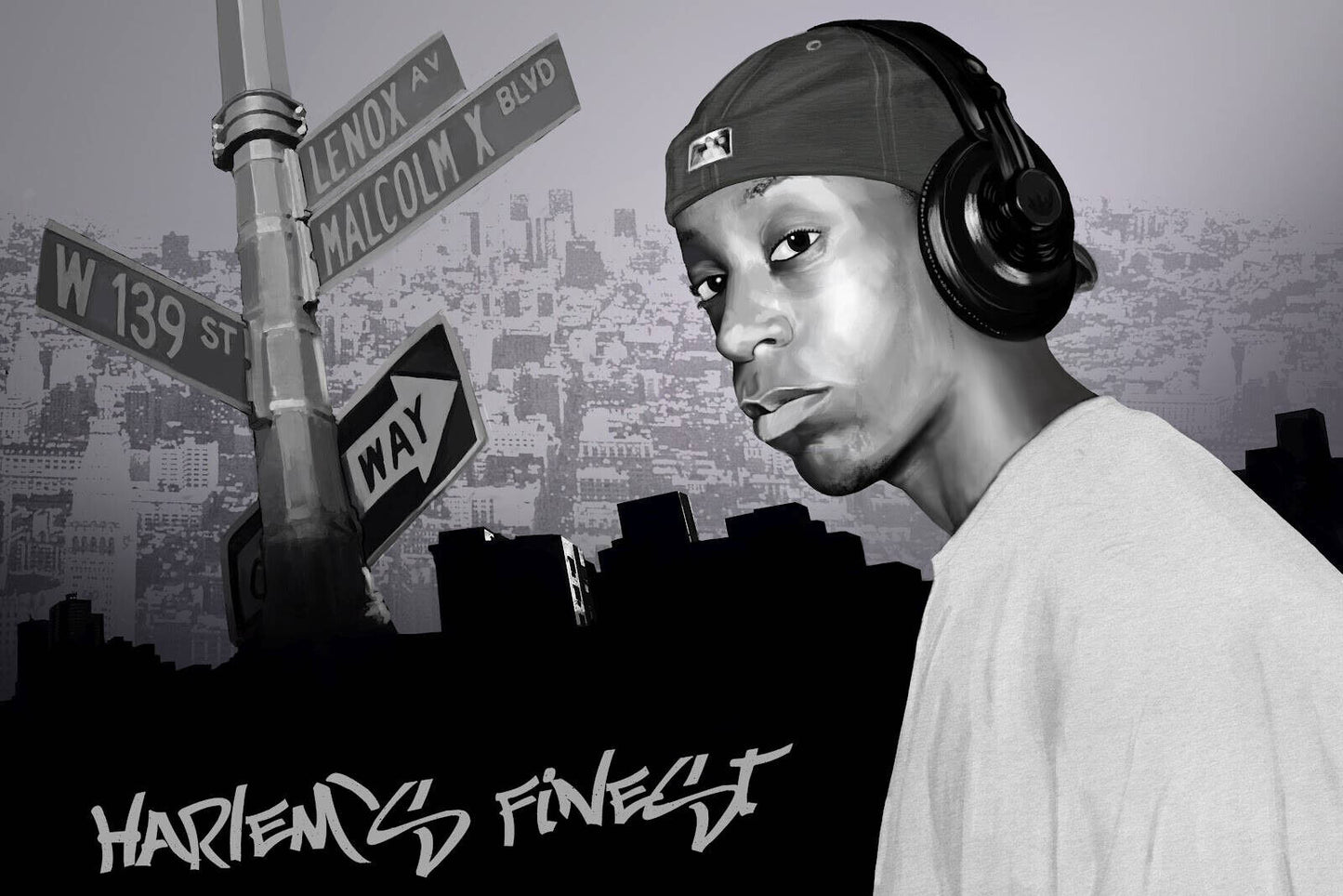 Big L Poster Hip-hop Music Wall Art Rap Artist Print