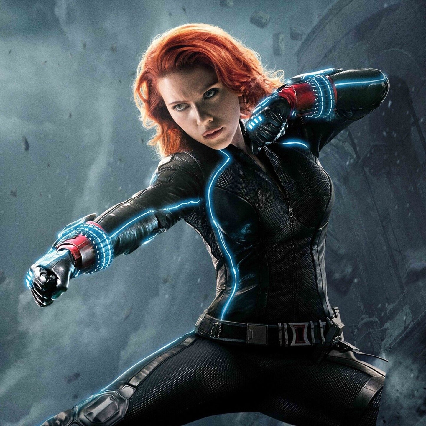 Scarlett Johansson Black Widow Movie Poster Iconic Marvel Superhero Wall Print - xonomax