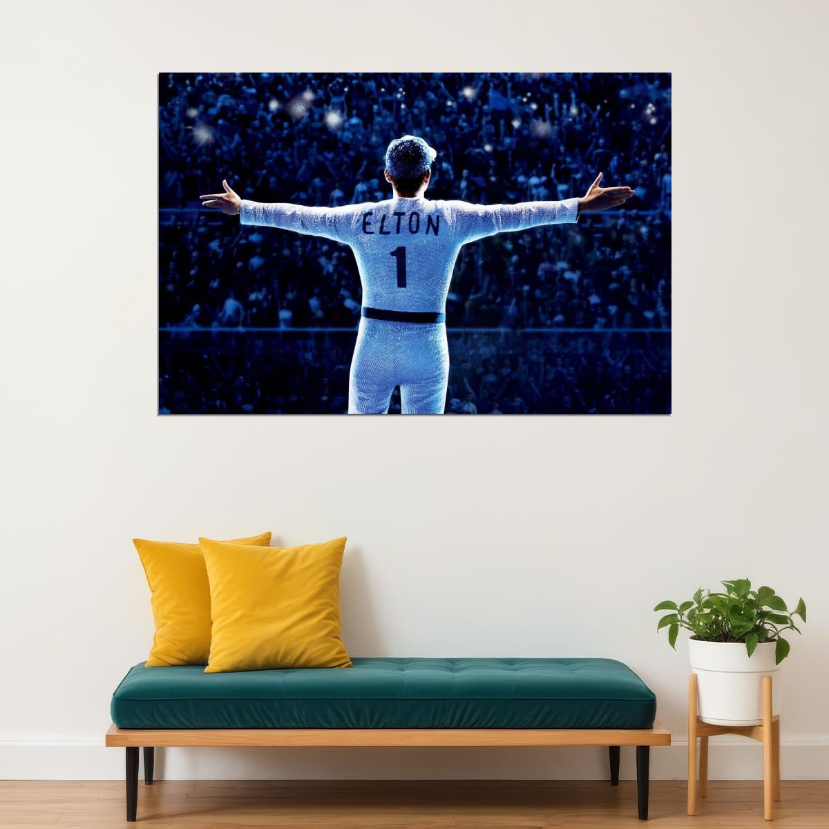 Elton John Poster Music Legend Wall Art Singer-songwriter Print - xonomax